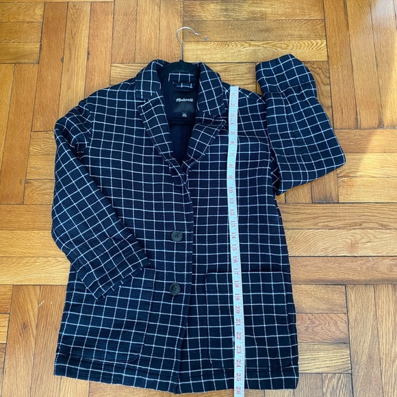 Madewell - Waffleback Shaw Blazer in Windowpane - Size XXS - Picture 5 of 13
